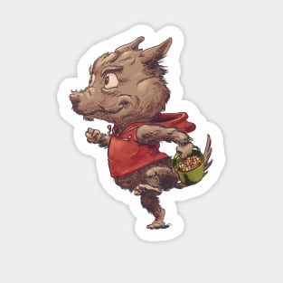 Werewolf kid trick or treat Sticker